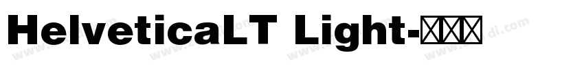 HelveticaLT Light字体转换